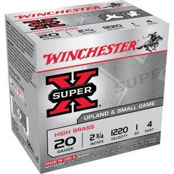 Winchester High Brass 20 Ga 2 3/4" 1 Oz Case 250 Rd